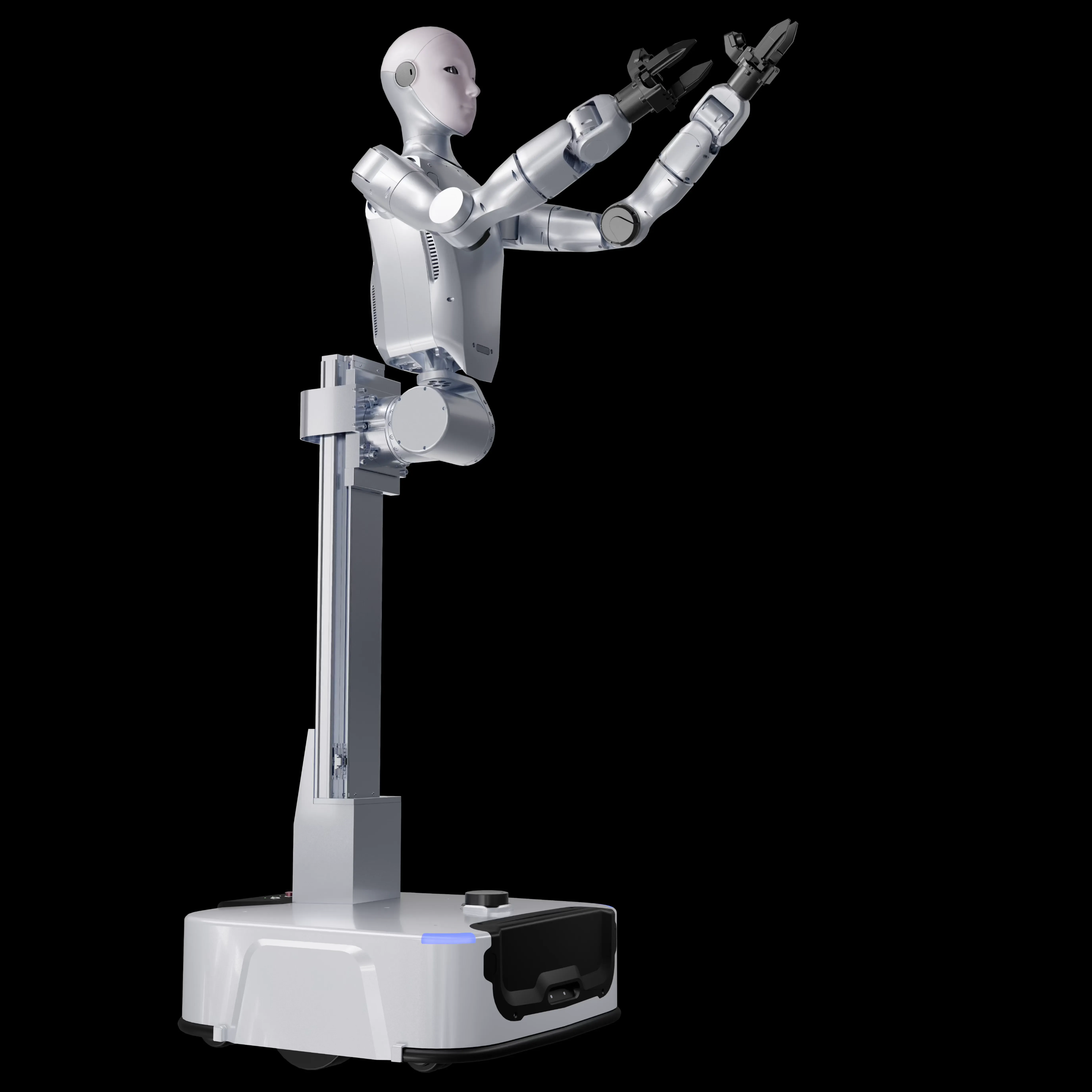 Unitree H2-D フラッグシップ移動ベース搭載の双腕ロボット（メーカー公式製品画像）